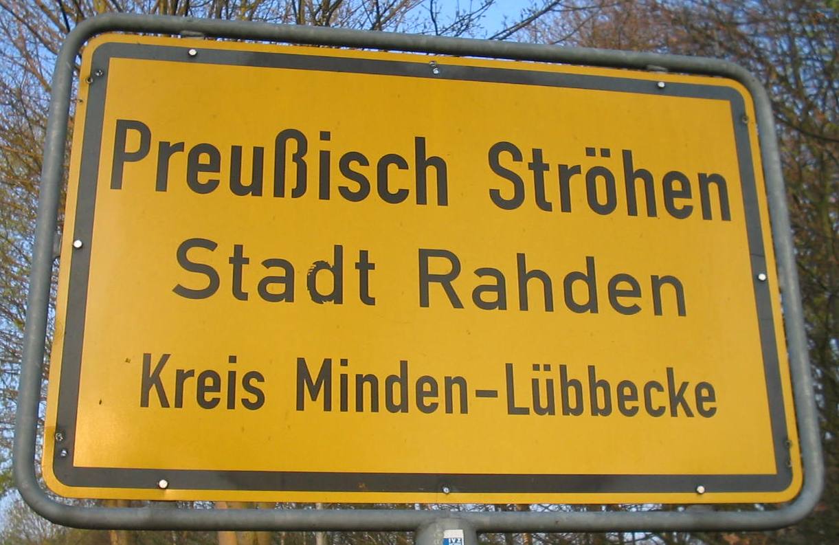 Ortsschild_Preußisch Ströhen