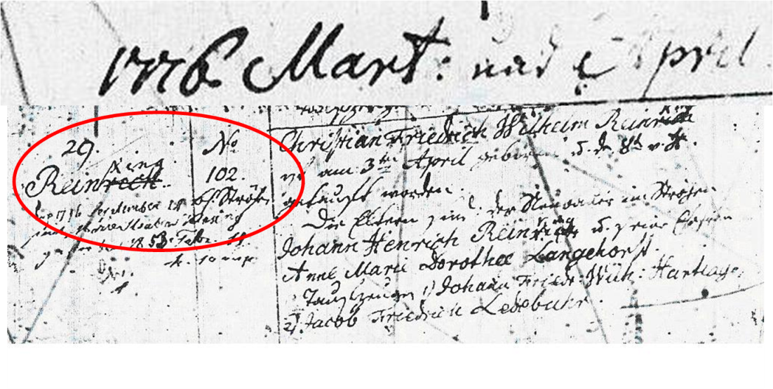 Reinkingfamily Ursprung/ Origin